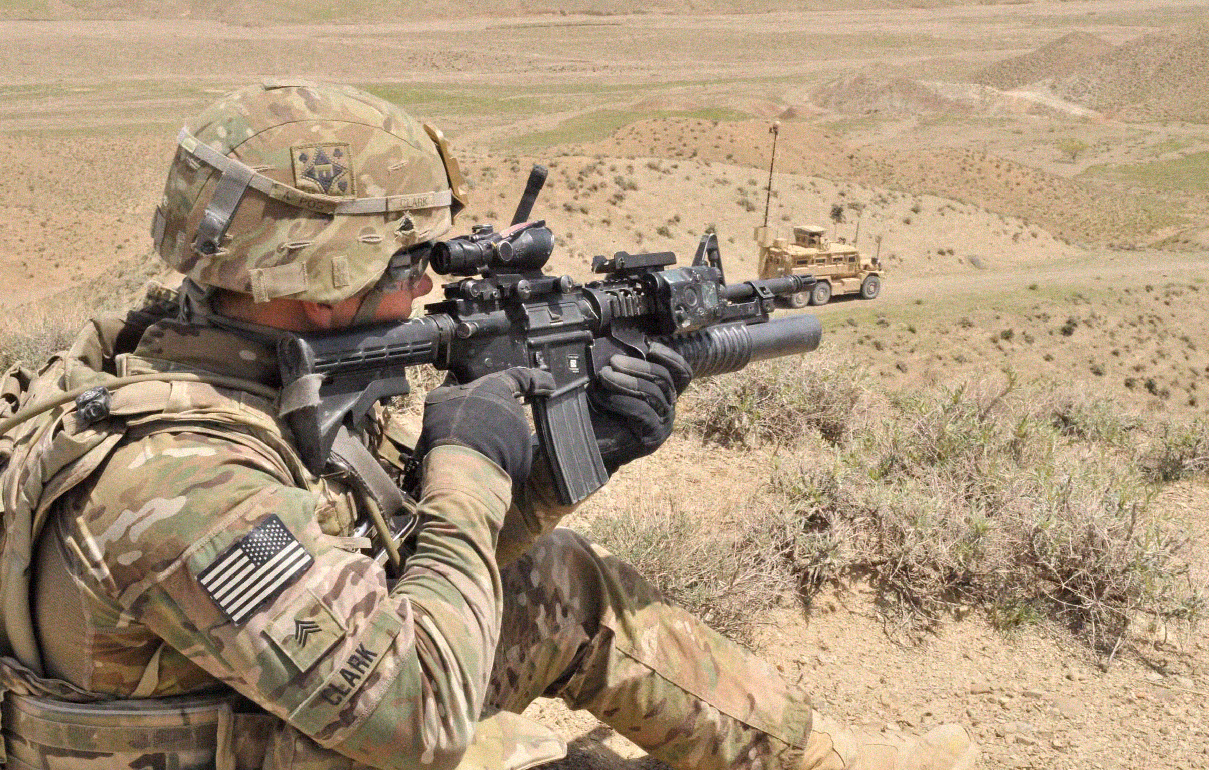 Afghan Border Police checkpoint, Spin Boldak, Afghanistan
