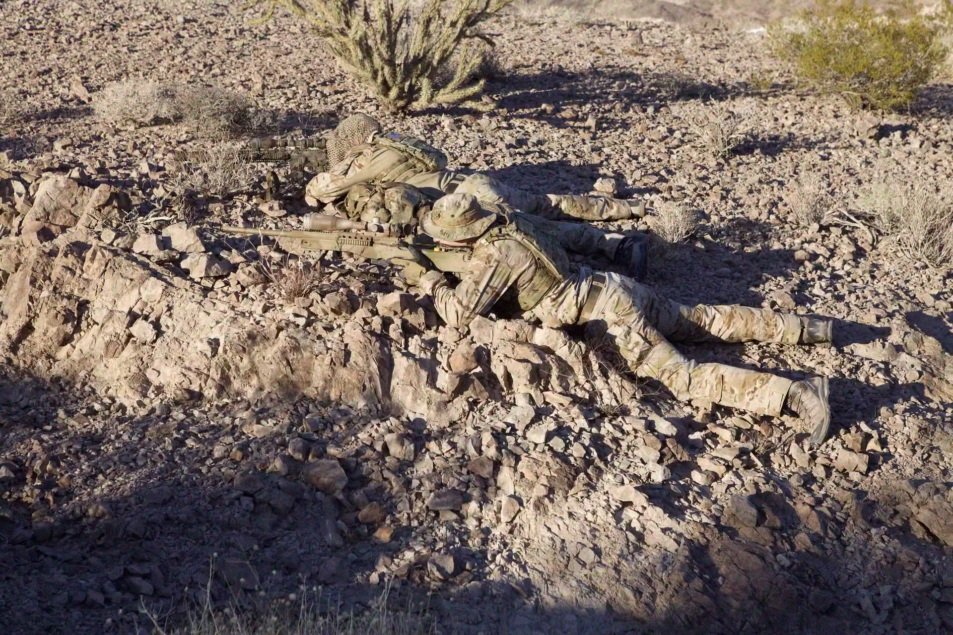 MultiCam® Arid camouflage in open desert